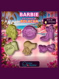 Pack Barbie com 6 cortadores de bolachas