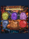 Pack Naruto com 6 cortadores de bolachas