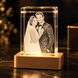 Cristal personalizado iluminado com base LED