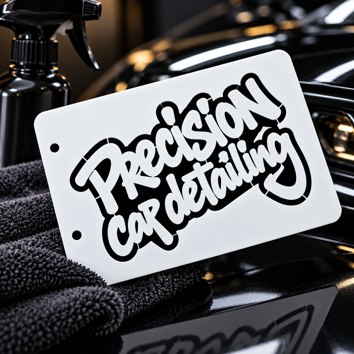 Stencil personalizado Precision Car Detailing