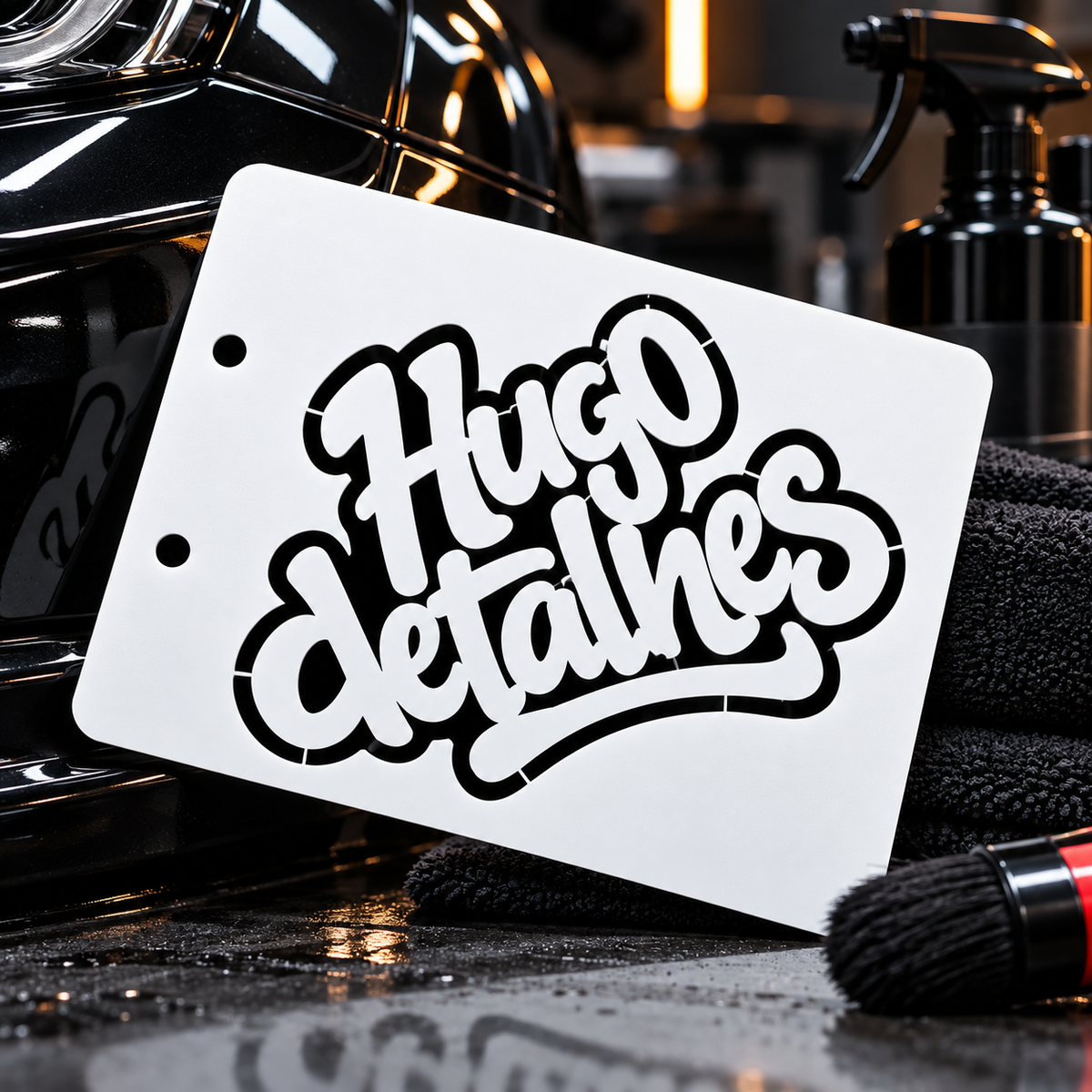 Stencil personalizado Hugo Detalhes