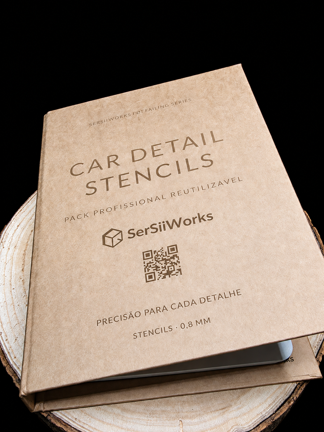 Caixa do kit Car Detail Stencils SerSilWorks