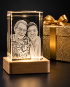 Cristal personalizado em caixa de apresentação