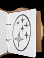 Capa A5 com stencil Subaru para car detailing